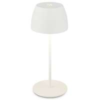 Brilo Serina Mini LED-es akkus asztali lámpa Fehér 20 cm x 8 cm