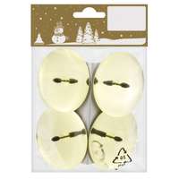 Gyertyatartó csepegtető tányérral fém arany 4 darabos készlet 6 cm átmérő