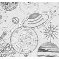 Komar Komar vlies fotótapéta Cosmos Sketch 300 cm x 280 cm