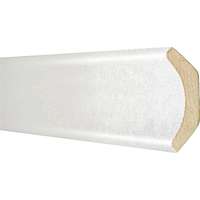 Egyéb Homorú szegélyléc 22 mm x 22 mm x 2600 mm strukturált fehér fóliázott
