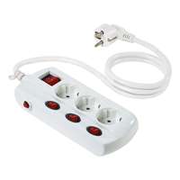 OBI OBI csatlakozóaljzat, 3 részes, fehér, 1,5 m