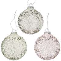 Boltze Boltze Home Hedda gömbdísz 8 cm válogatás három kivitelben bézs - zsálya