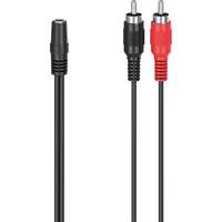 Hama Hama fic adapter sztereo 3,5 mm jack alj - 2rca dugó 0,1 m