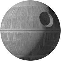 Komar Komar öntapadó nemszőtt fotótapéta Star Wars XXL Death Star 127 cm x 127 cm