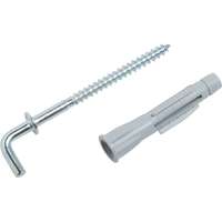 LUX univerzális galléros dübel derékszögű csavaros kampóval 8 mm x 47 mm 4 db