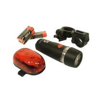 Világítás garnitúra elemes kerékpárra 5 LED-es