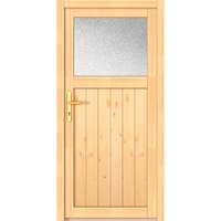  NET 501 fa mellékbejárati ajtó lucfenyő natúr 98 cm x 200 cm bal ütközővel