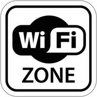  Matrica "Wifi Zone" 10 cm x 10 cm
