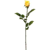  Művirág rózsa esőcseppes hatással sárga 60 cm