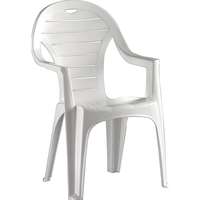  Egymásra rakható szék magas háttámlával 56 cm x 52 cm x 90 cm fehér