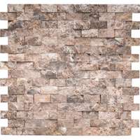 Márvány mozaik Marron Emperado Brick Natural 32 cm x 32 cm