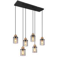 Globo Függeszték 6 foglalattal REID Fekete 6xE27 15W