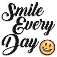  Öntapadós szivacs falmatrica smile every day 30 cm x 30 cm