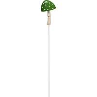 Leszúrható kerti dekoráció gomba fémből 85 cm x 4 cm x 10,5 cm zöld