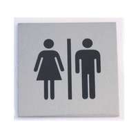  Tábla alumínium öntapadó "Férfi/Női WC" szimbólum