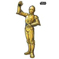 Komar Komar öntapadó nemszőtt fotótapéta Star Wars XXL C-3PO 127 cm x 200 cm