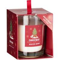 Illatgyertya üvegben bourbon téli bogyók fagyöngy 3 - féle változatban 200 g