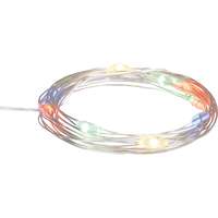 Huzalos LED - fényfüzér 10 LED többszínű 1 m