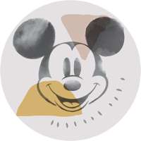 Komar Komar nemszőtt fotótapéta Dot Mickey Abstract öntapadó átmérő 125 cm