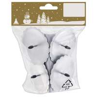 Fém gyertyatartó kerek ezüst 6 cm 4 darab