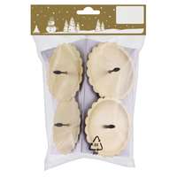 Gyertyatartó csepegtető tányérral fém arany 4 darabos készlet 7 cm átmérő