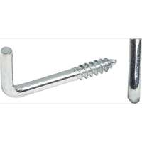 LUX-TOOLS LUX csavaros kampó egyenes 3,8 mm x 50 mm horganyzott 5 darab