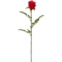 MICA Művirág rózsa esőcseppes hatással piros 60 cm