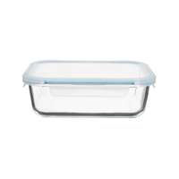 TOO KT-84 üveg 1520 ml-es hőálló téglalap ételtároló csatolható műanyag tetővel