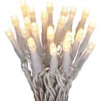 Fényfűzér 80 db LED melegfehér átlátszó kábellel 8,92 m