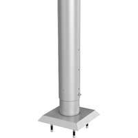 Biohort Biohort tartóoszlop belátásvédőhöz 185 cm - 210 cm állítható dübeles ezüstmetál