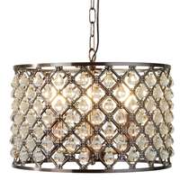 Searchlight Marquise három foglalatos bronz kerek kristály csillár E14 60W