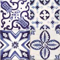  Öntapadós csempe matrica azulejos kék 3 cm x 20 cm x 20 cm