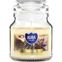 Illatgyertya üvegben fedéllel vanília 7 cm x 9,9 cm