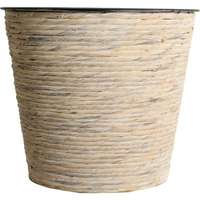 Virágcserép 30 cm x 26 cm mosott fehér vízijácint