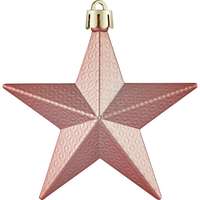 Karácsonyi dekor-csillag rózsaszín 3 darab