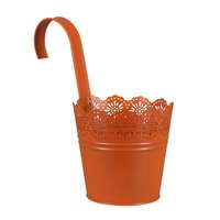A.H.G. Crown cink felakasztható cserép 15,5 cm x 26 cm narancs festett