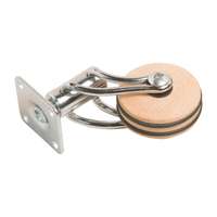 OBI Huzalkengyeles görgő, natúr bükk, lemezzel, átmérő: 50 mm, 15 kg