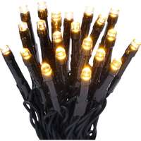 LED-es fényfüzér 80 db melegfehér LED zöld kábellel 8,92 m