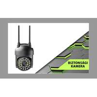 Bingoo Prémium Iview Wifi ip FULL HD biztonsági kamera fekete - holm3769