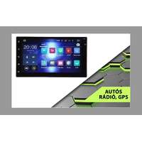 Bingoo AlphaOne HD 212 Androidos 2 dines autó rádió, GPS-el, magyar menüvel, Iso csatlakozóval - holm0347