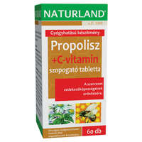 NaturLand Naturland propolisz +C-vitamin szopogató tabletta, 20db