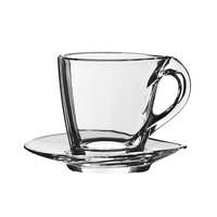 Black Crystal - Ajka Coffee * Kristály Cappuccinos csésze 260 ml LF (39693)