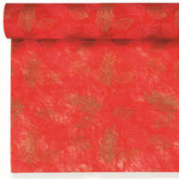 Bloomi Csomagoló levélmintás vetex 0,5x9m piros, arany
