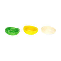  Fészek szizál 8 cm natúr, zöld, sárga 3 féle S/2