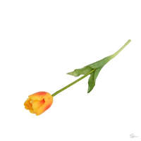 Selyemvirág tulipán cirmos gumi 41cm sárga