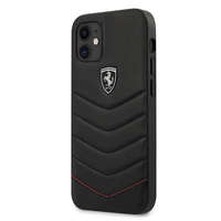 Ferrari Ferrari FEHQUHCP12SBK iPhone 12 mini fekete kemény tok Off Track Felfújt telefontok