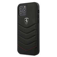 Ferrari Ferrari FEHQUHCP12LBK iPhone 12 6,7" Pro Max fekete kemény tok Off Track Felfújt telefontok