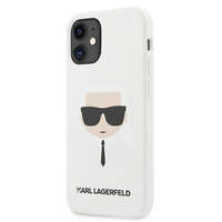 Karl Lagerfeld Karl Lagerfeld KLHCP12SSLKHWH iPhone 12 mini 5,4" fehér kemény tok Szilikon Karl&#039;s Head