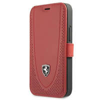 Ferrari Ferrari FEOGOFLBKP12SRE iPhone 12 mini 5,4" piros könyv Off Track Perforált telefontok
