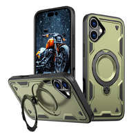 Hurtel Hybrid Armor Trendy MagSafe-kompatibilis tok iPhone 16 - zöld